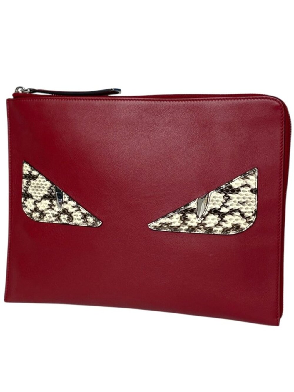 Fendi Clutch Bugs Monster Leather
